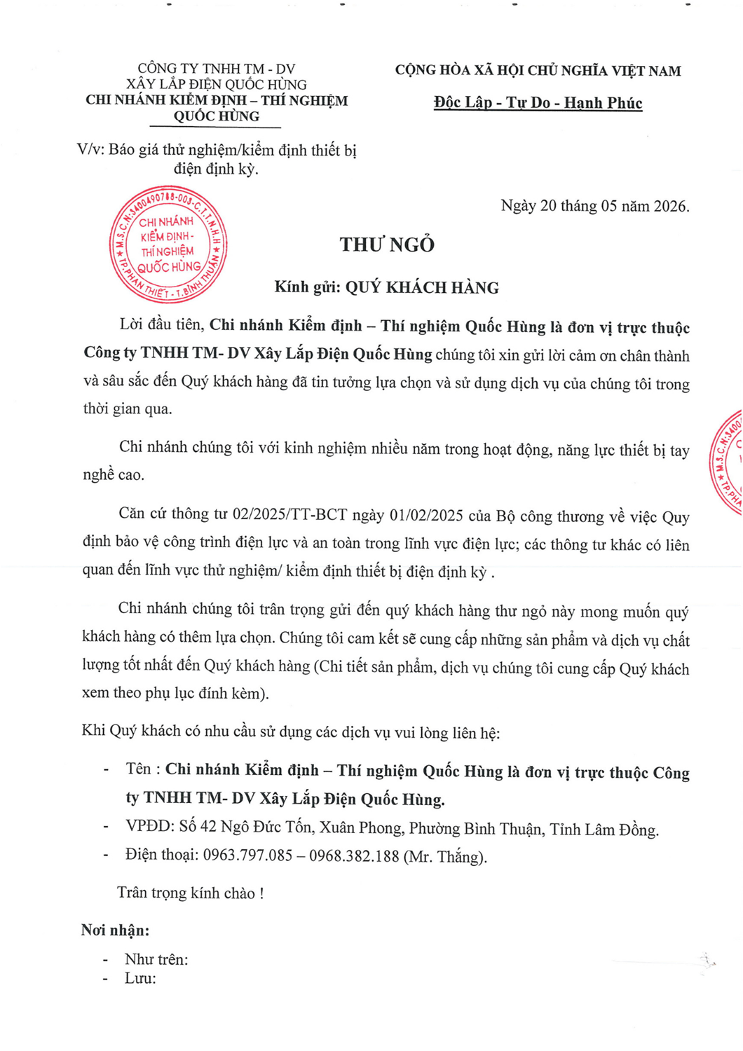 Bảng giá